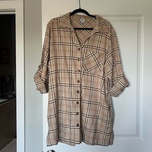 flannel dress, women’s size XL